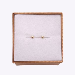 Arete tipo topo oro 18k