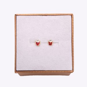 Arete tipo topo oro 18k